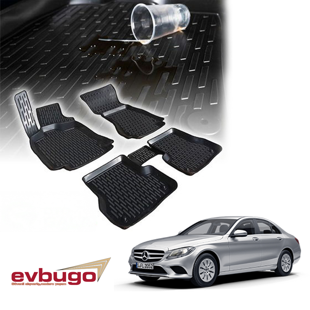 3D PASPAS SİYAH MERCEDES C SERİSİ W205 2015+